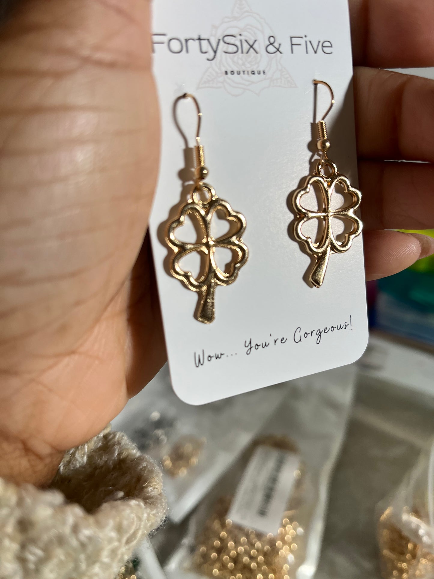 Lucky clover earrings