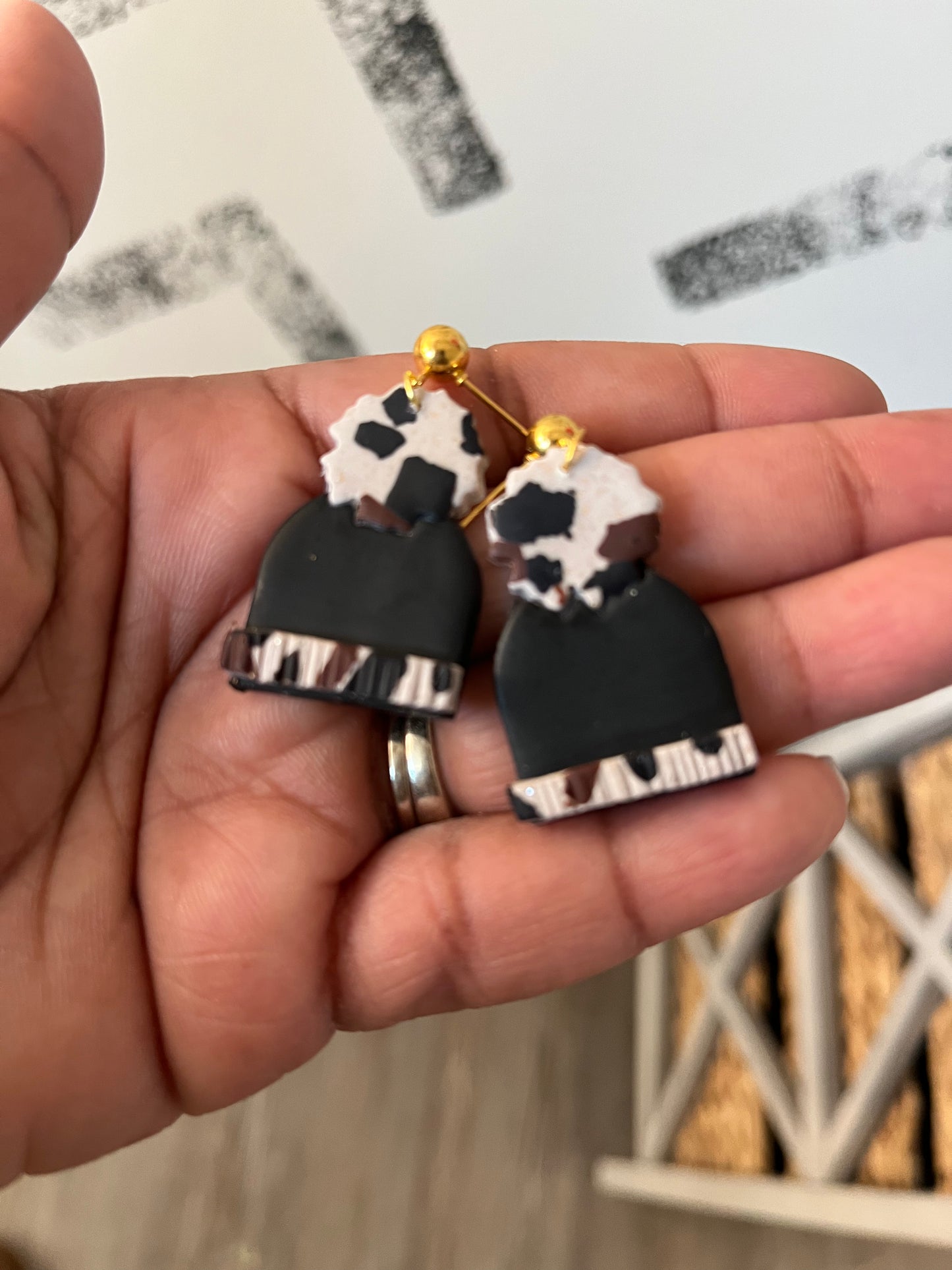 The  Sweater weather hats FALL Earrings 1955