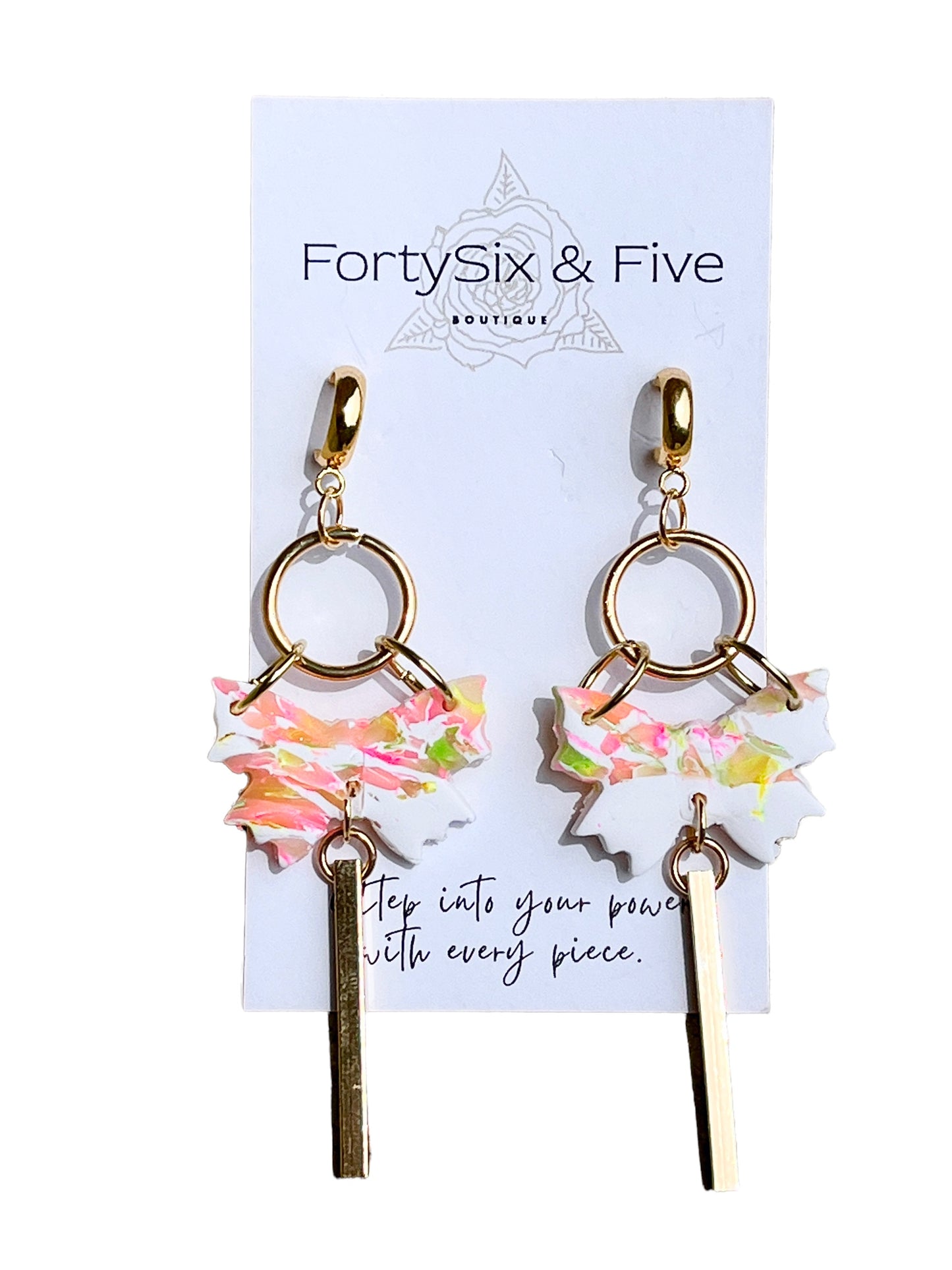 Apricot  “Butterfly” Earrings  1955