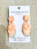 Apricot Lea Earrings  1955