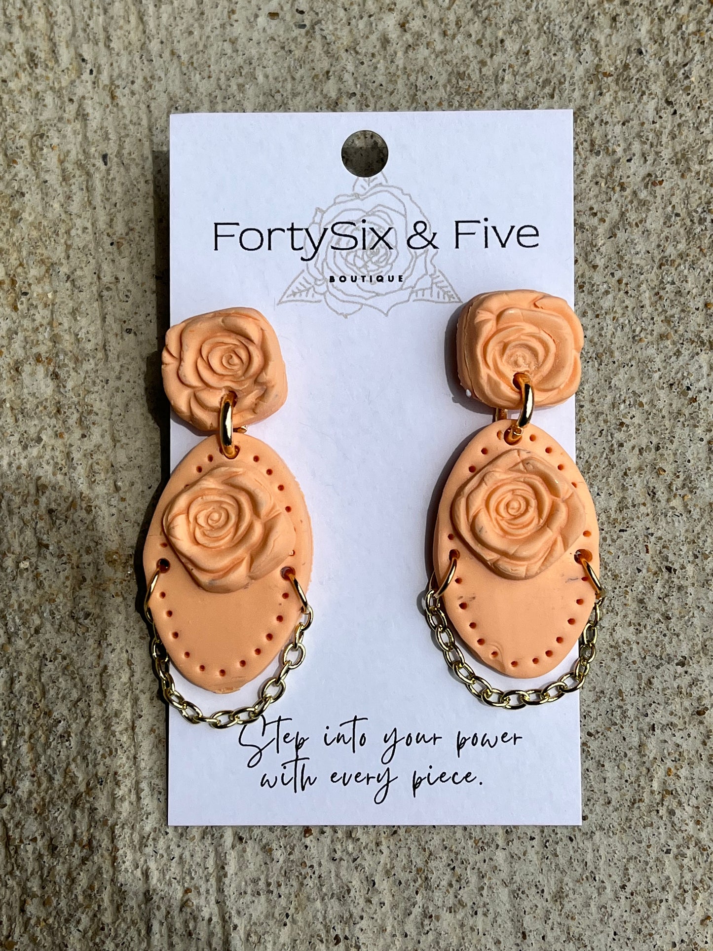 Apricot Lea Earrings  1955