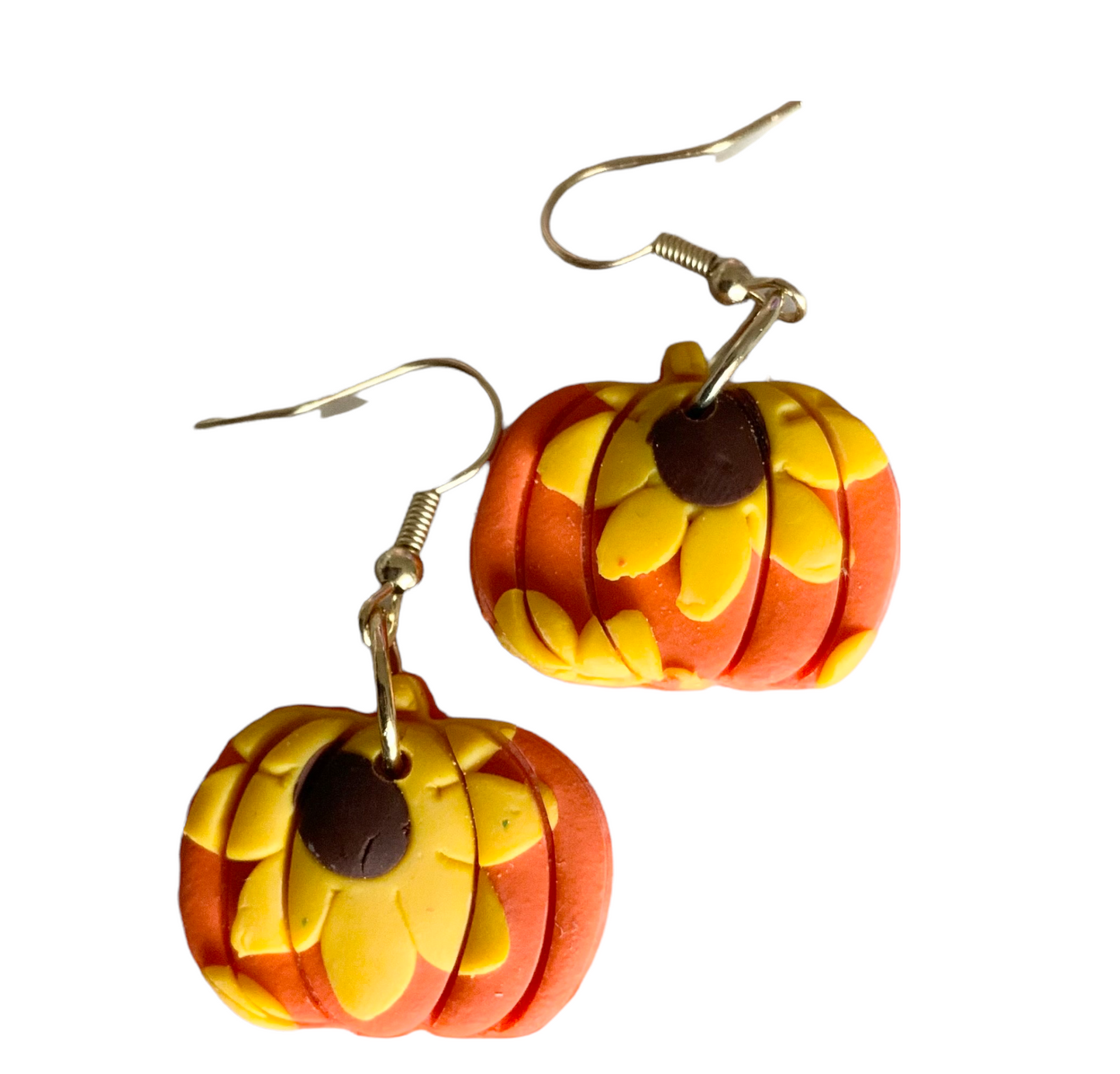 Orange pumpkin post FALL Earrings 1955