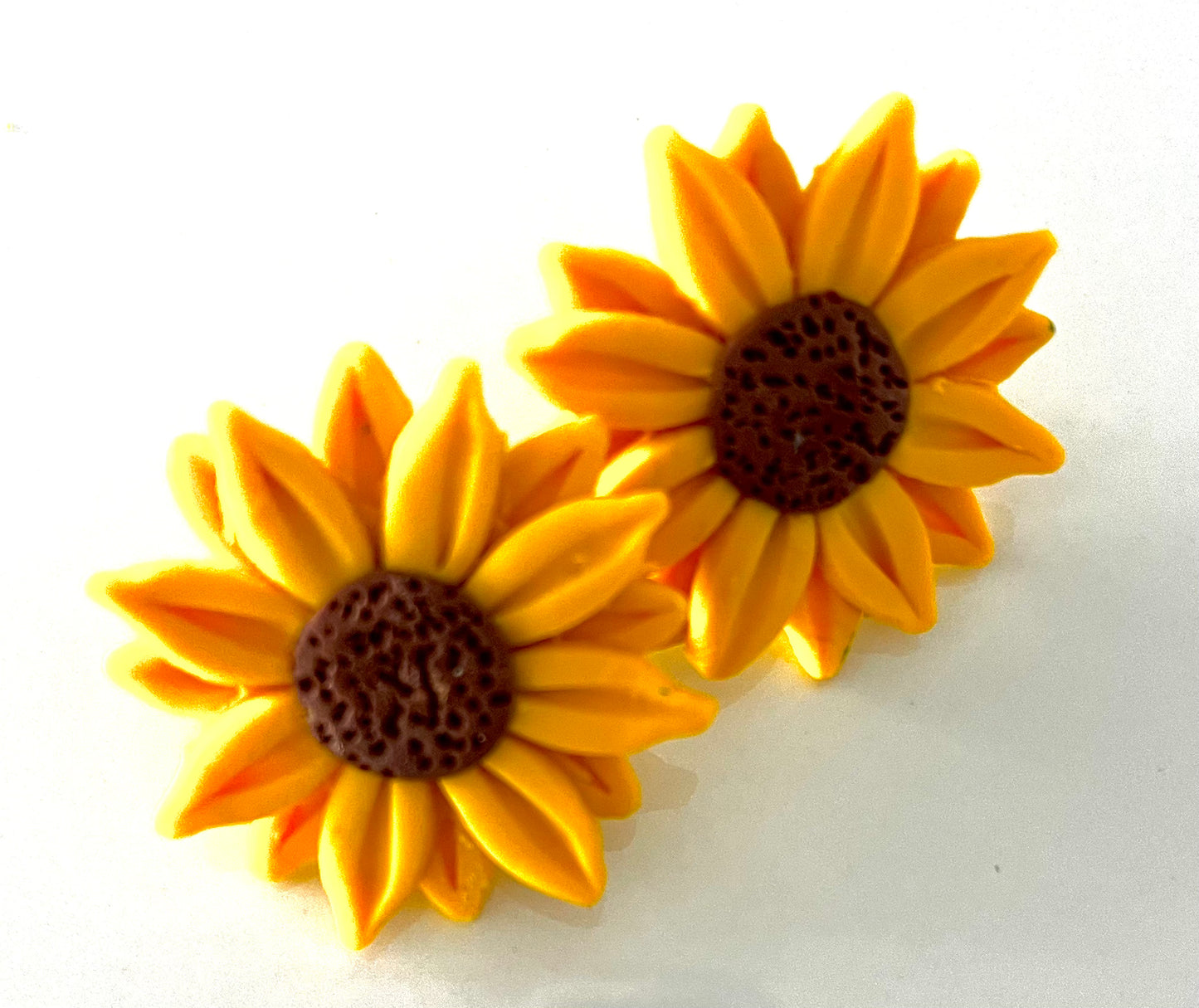 Large Sunflower Studs Fall Earrings 1955