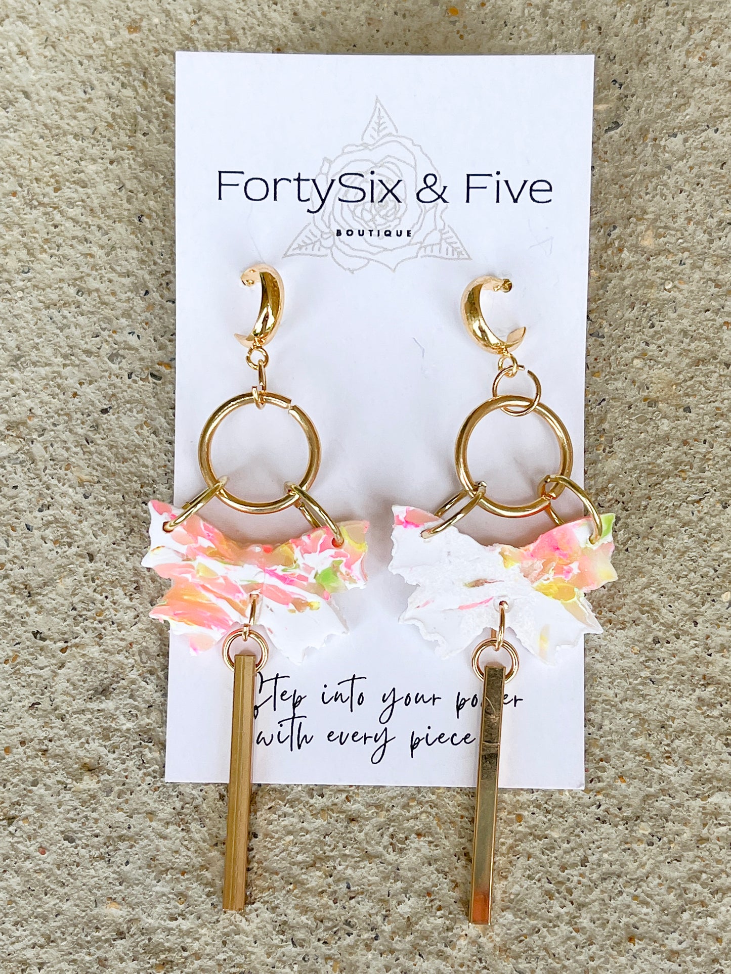 Apricot  “Butterfly” Earrings  1955