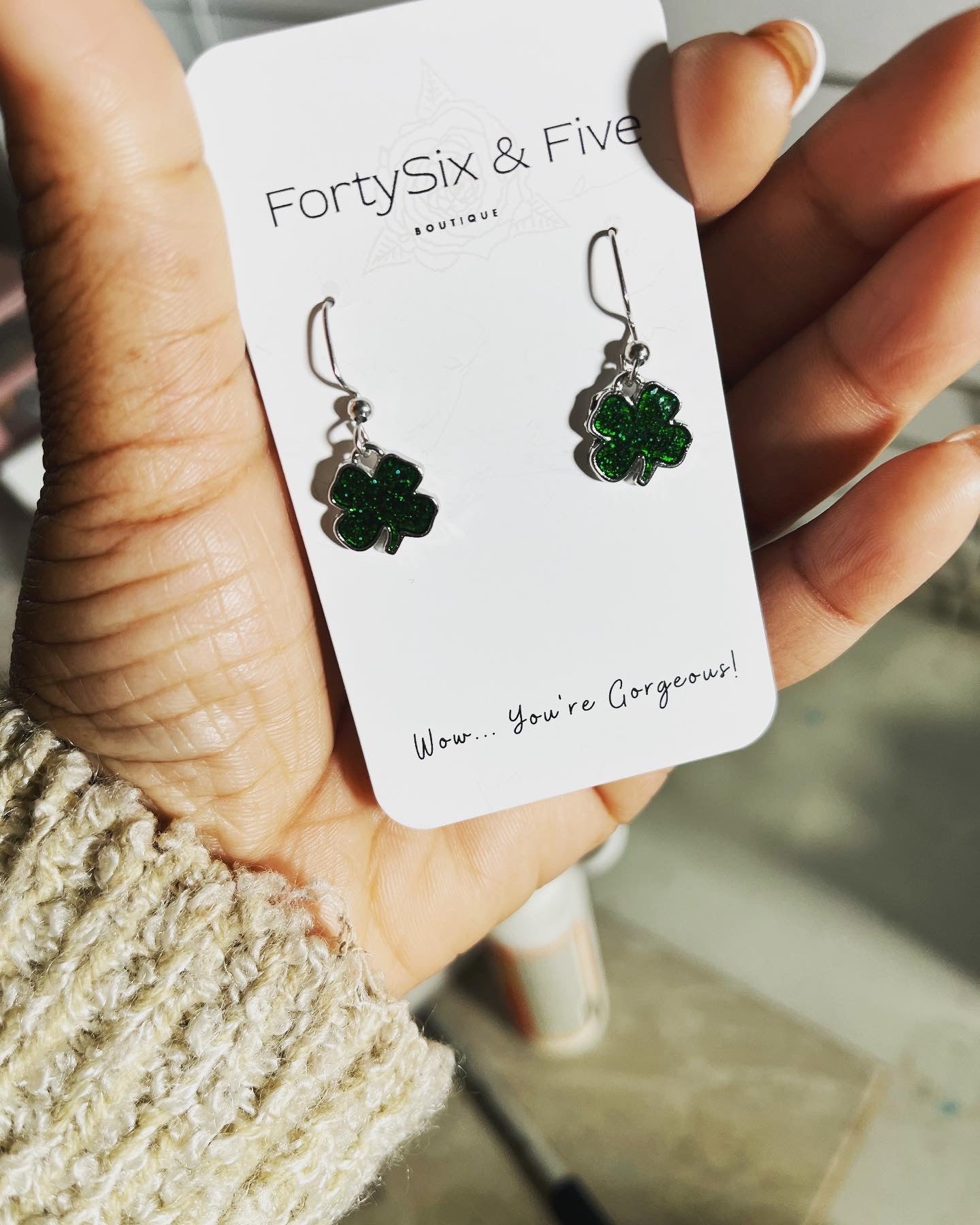 Lucky clover earrings