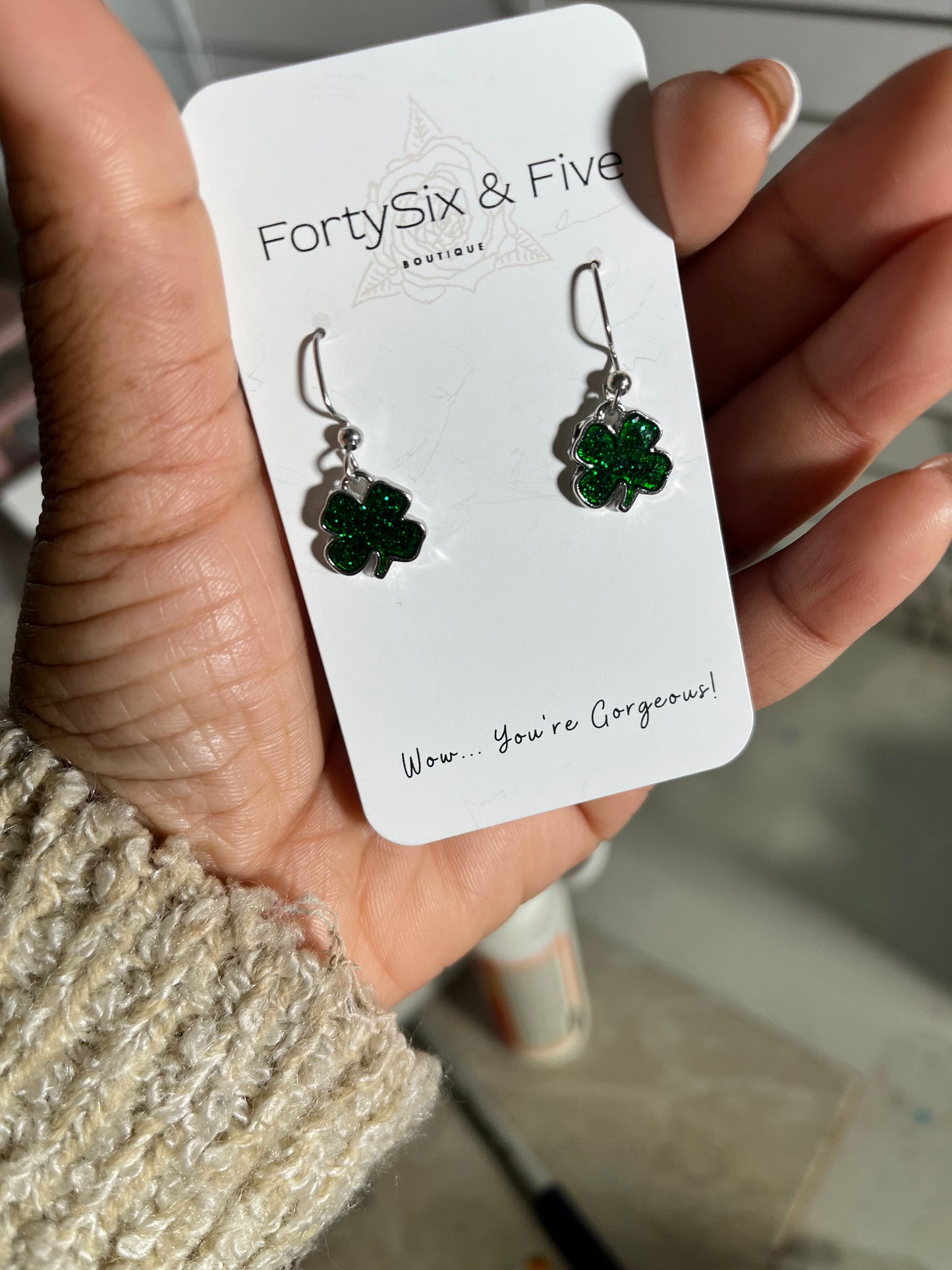 Lucky clover earrings