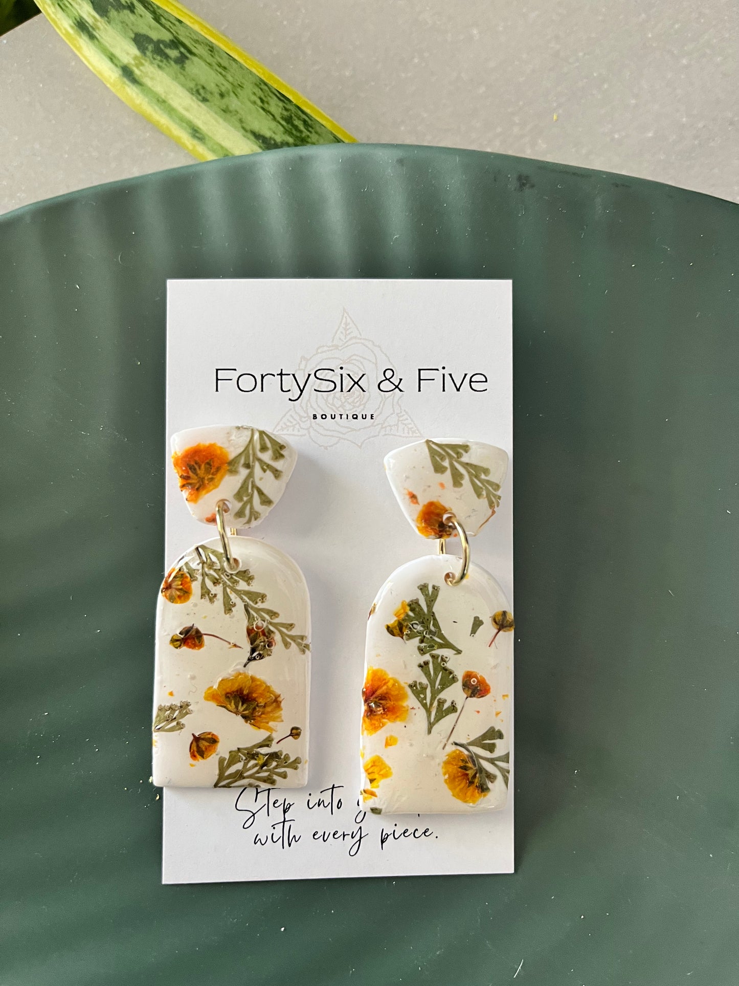 Logan  Floral Earrings  1955