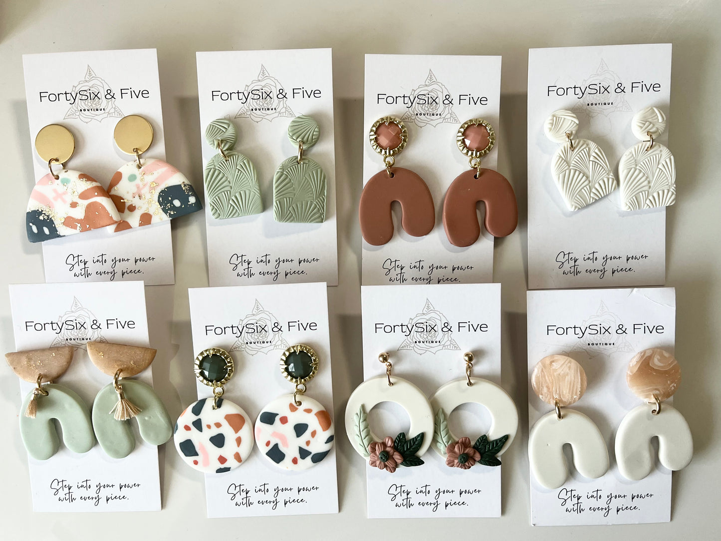 Neutral Moxie Earrings  1955