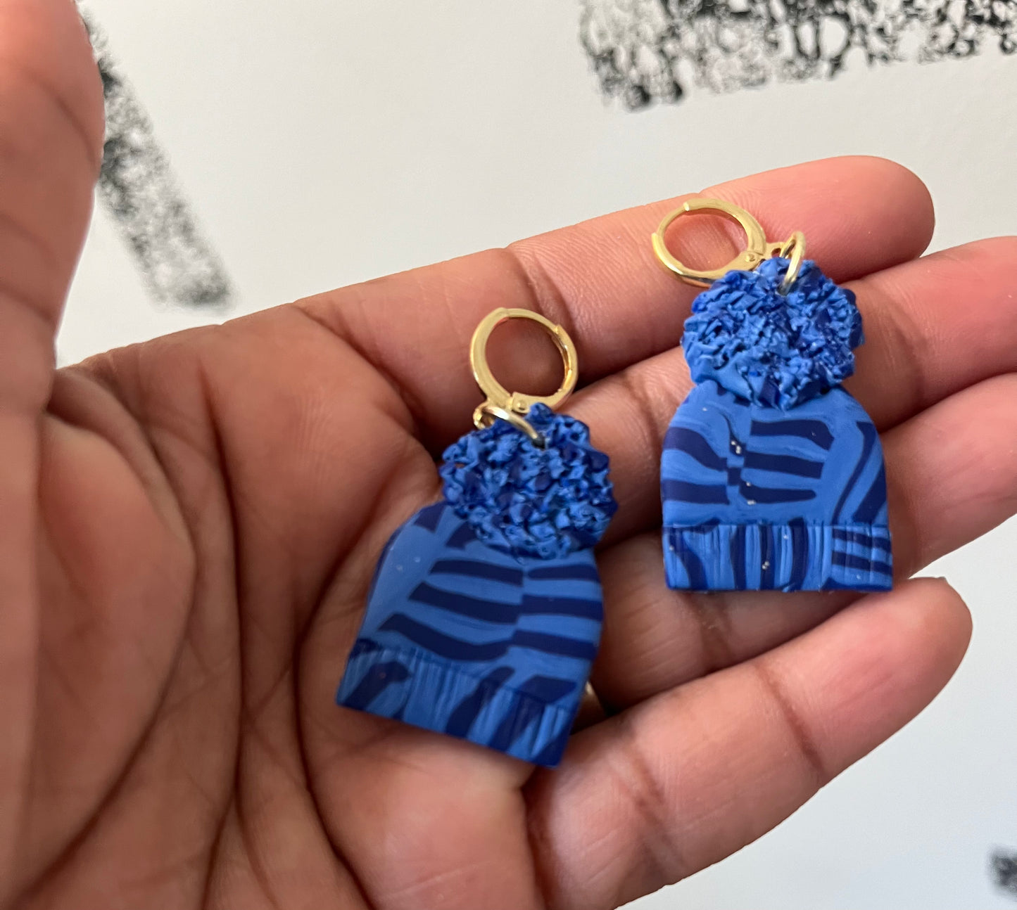 The  Sweater weather hats FALL Earrings 1955