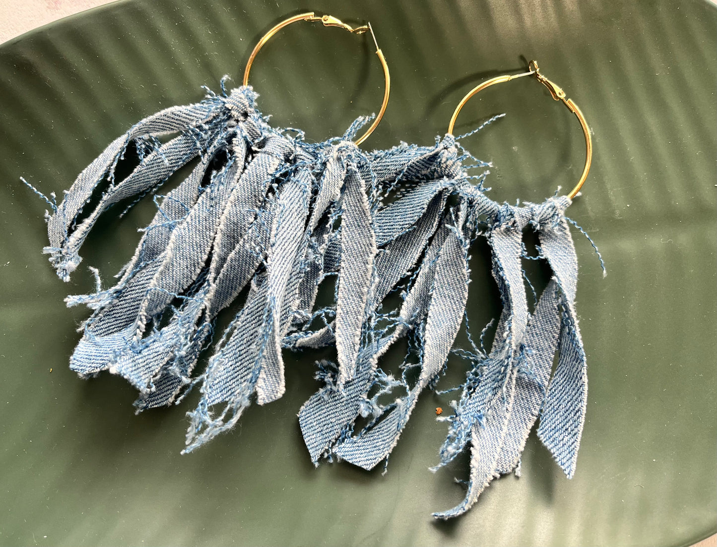 I dream of “Jeanie” Halo Denim dangle Earring 1955