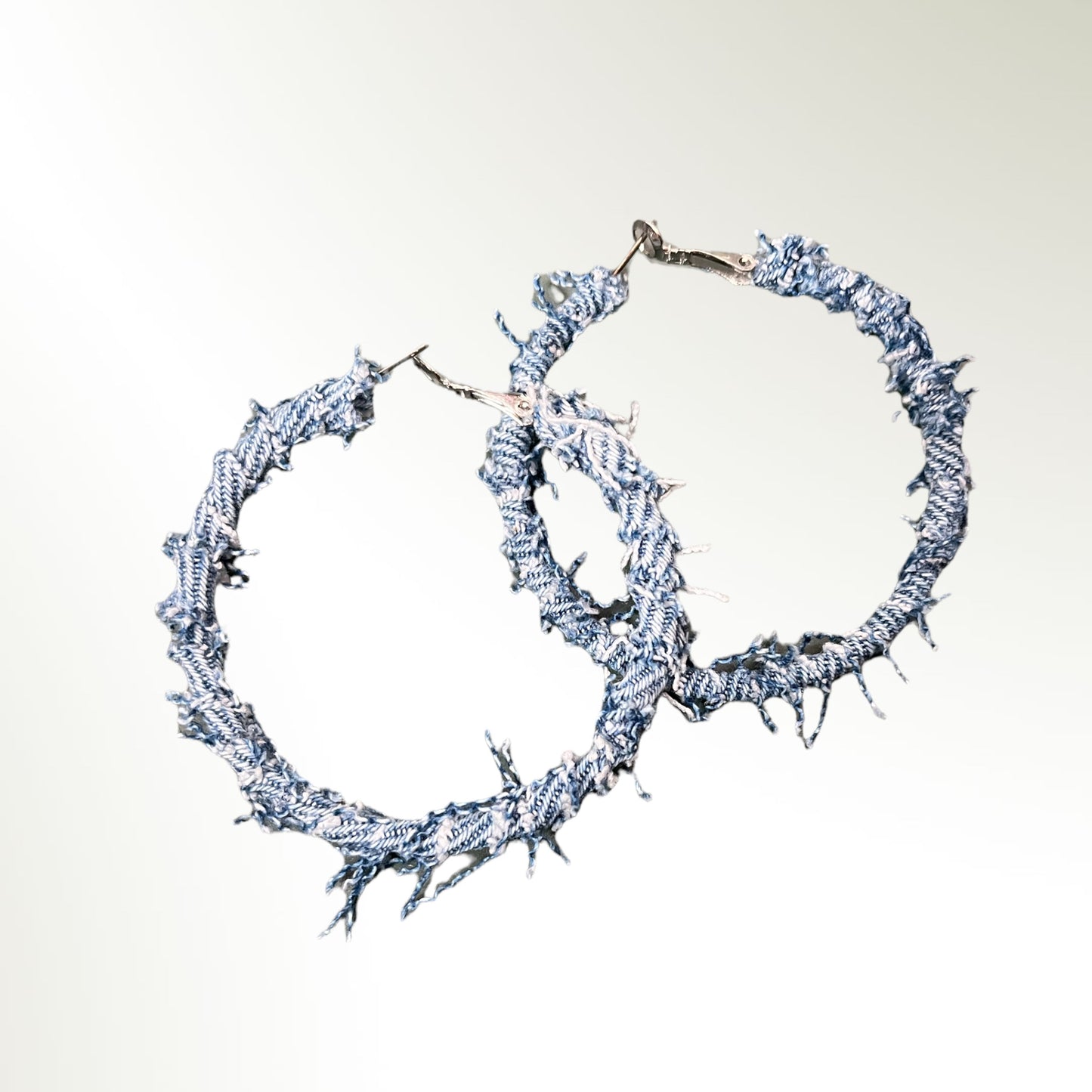 “Hoops” Denim dangle Earring 1955