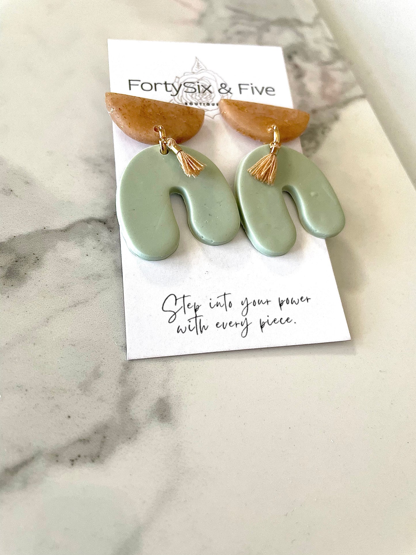 Sage Moxie Earrings  1955