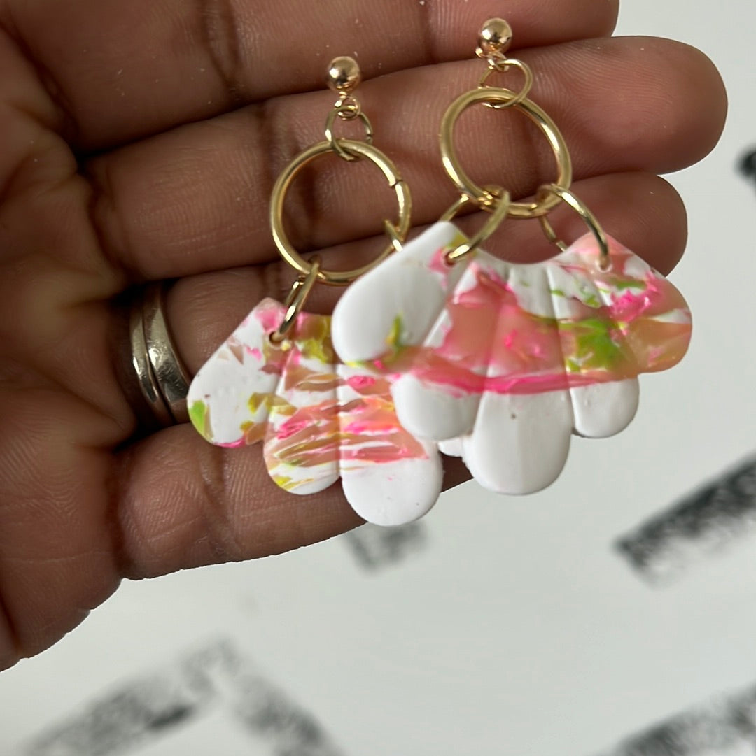 Apricot Mae Earrings  1955