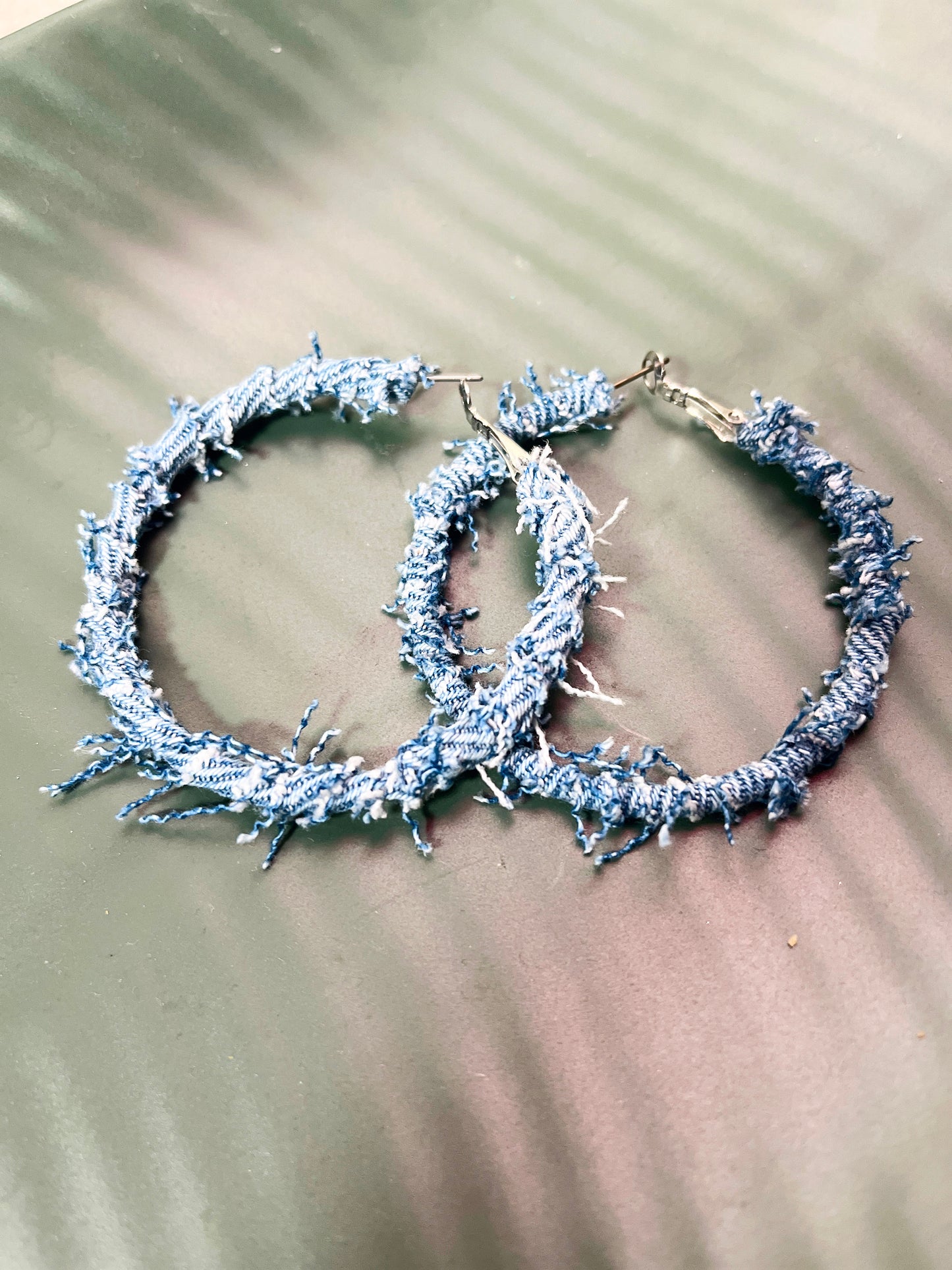 “Hoops” Denim dangle Earring 1955