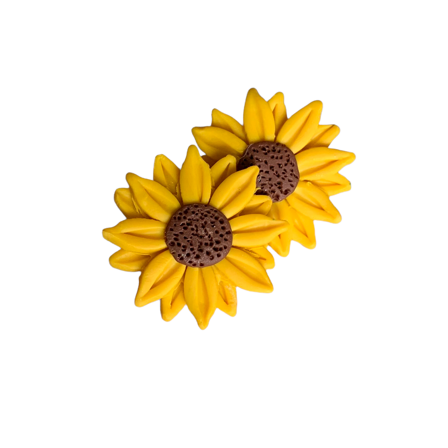 Large Sunflower Studs Fall Earrings 1955