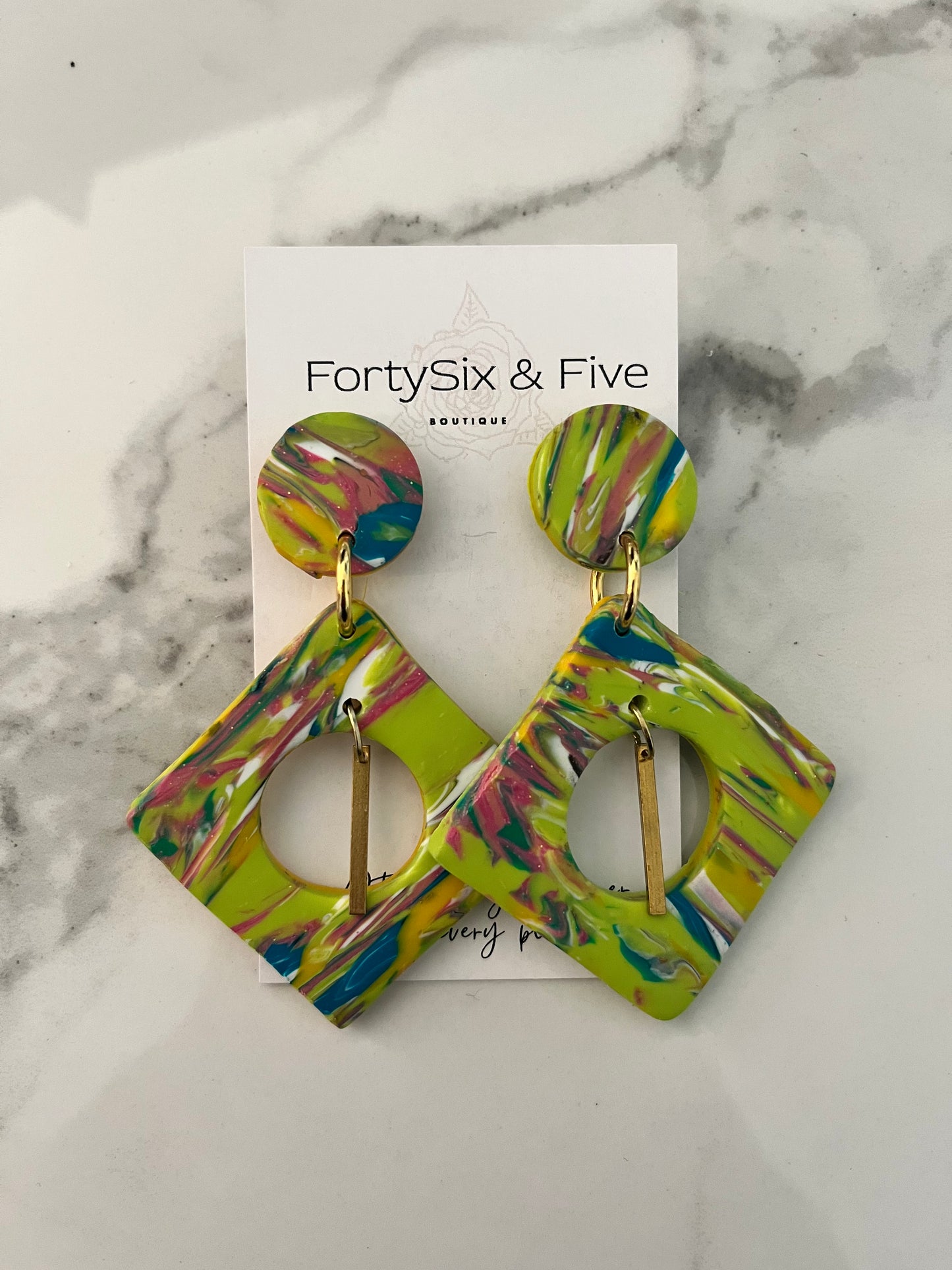 Multicolor “Julie” Earrings  1955