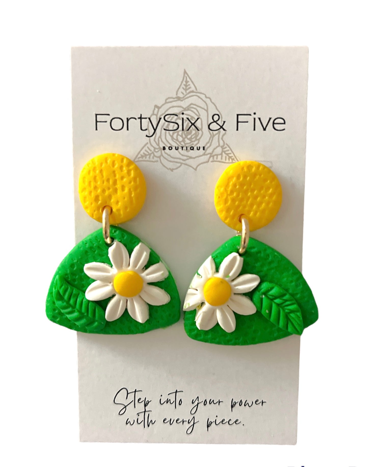 Kelli Green Floral “Sophia” Earrings  1955