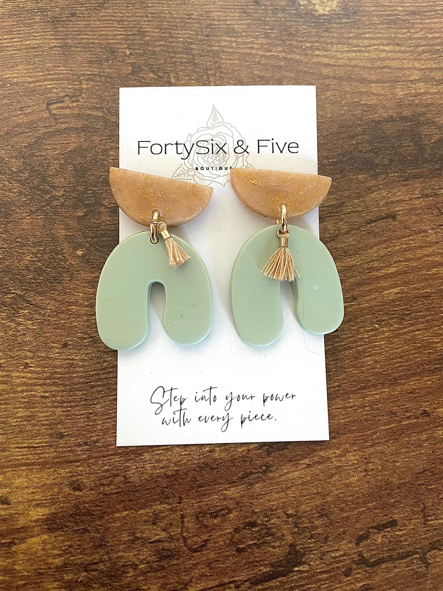 Sage Moxie Earrings  1955