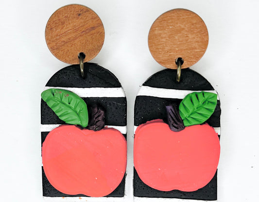 Apple Contrast Dangle BTS Earrings  1955