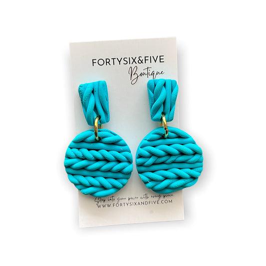 Ocean Blue Ava  Earrings  1955