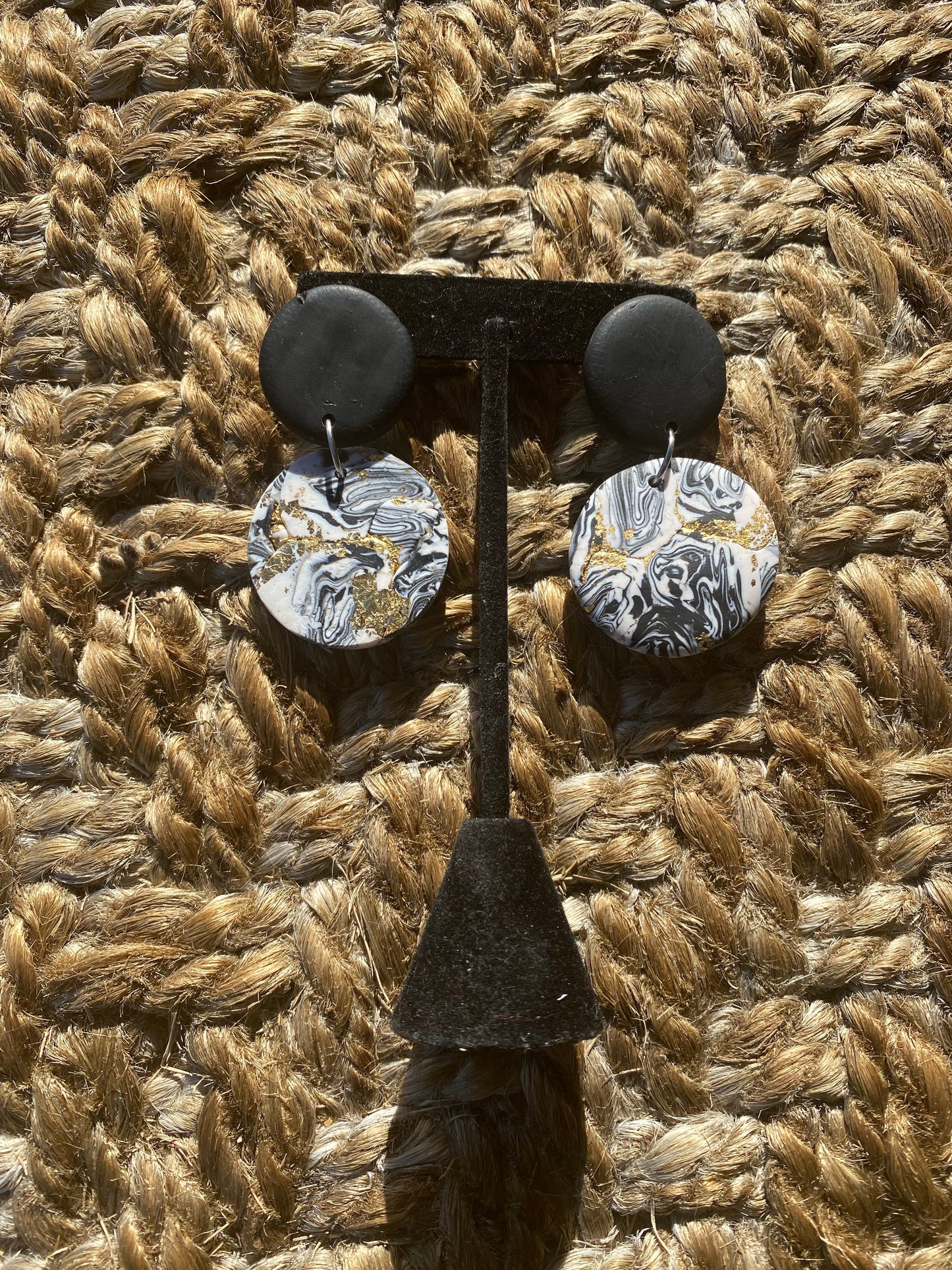 Black moon Dangle earrings 1955